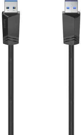 HAMA USB 3.0 Cable USB-A male - USB-A male Μαύρο 1.5m 00200624
