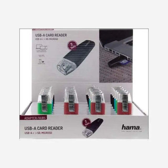 Hama Card Reader Usb 2.0 Sd Microsd Sd Sdhc Sdxc Various Colors