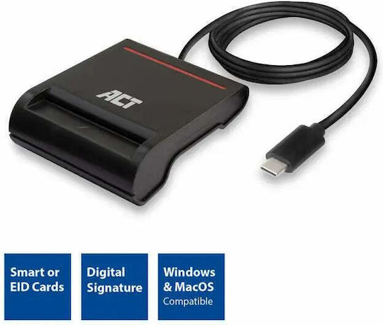Act Ac6020 Smart Card Reader Usb 3.2 Gen 1