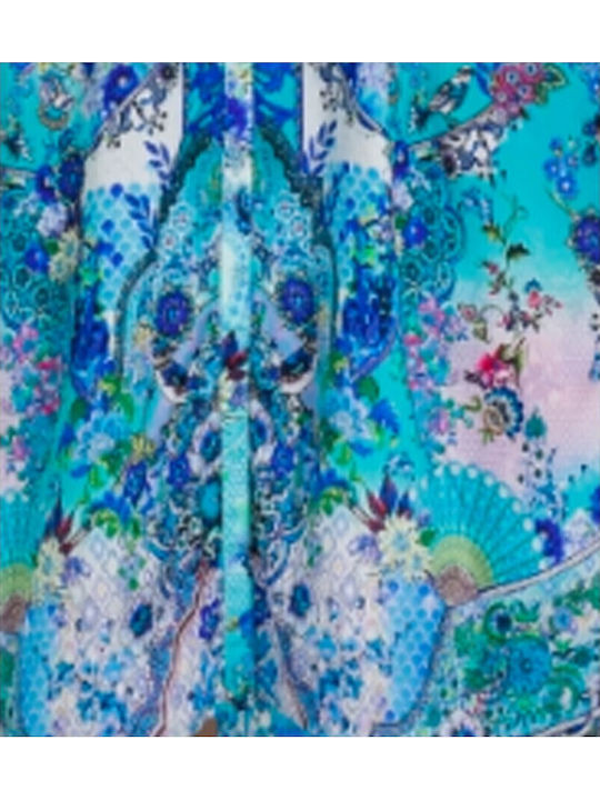 Ble Resort Collection Καφτάνι Παραλίας Τυρκουαζ Ble Resort Collection Καφτάνι Παραλίας Τυρκουαζ