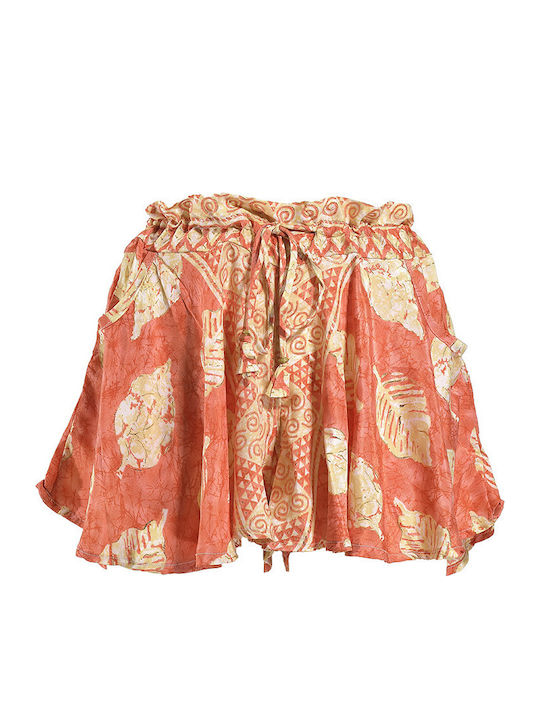 Ble Resort Collection Γυναικείο Σορτσάκι Παραλίας Πορτοκαλί