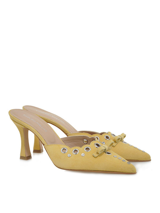 Tsakiris Mallas Mules S41007624674 Yellow Suede