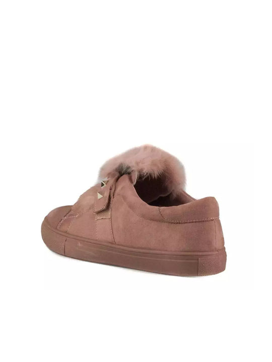 G+ Footwear Γυναικεία Loafers σε Ροζ Χρώμα
