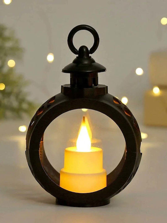 The translated Liquid template in German language: Weihnachtskerzen & Kerzenständer Laterne Schwarz Batterie 13.5x9cm.