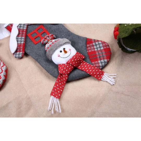 Șosetă Decorativă de Crăciun L30xl15cm. Gri