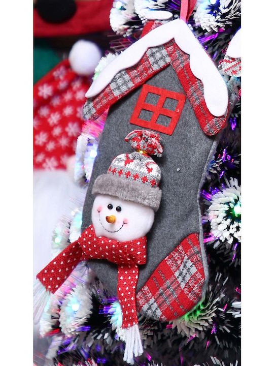 Christmas Decorative Gray Socks L30xW15cm