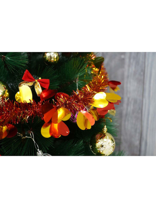 Weihnachtliche Girlande Plastik Rot 200x9cm 1Stück