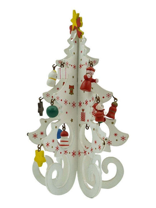 Weihnachtsdekoration Baum 20cm Weiß
