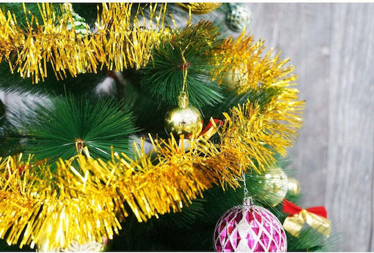 Weihnachtliche Girlande Plastik Gold 200x7cm 1Stück
