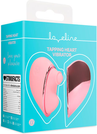 Shots Tapping Heart Klitoris Vibrator 15cm Rosa