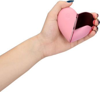 Shots Tapping Heart Klitoris Vibrator 15cm Rosa