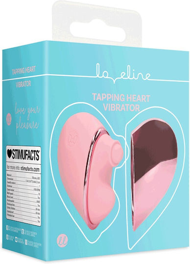 Shots Tapping Heart Klitoris Vibrator 15cm Rosa