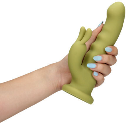 Shots Ultra Δονητής Rabbit 19.5cm Πράσινος