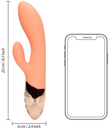 Shots Ultra Δονητής Rabbit 20cm Πορτοκαλί