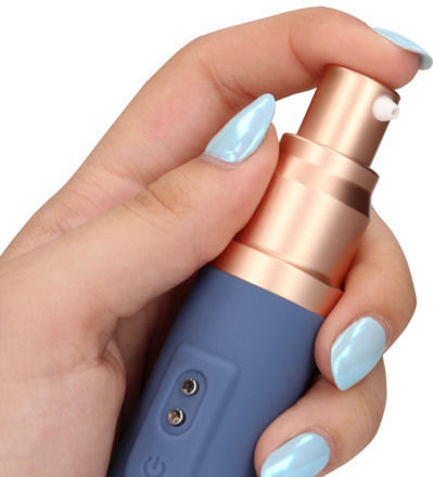 Loveline Travel Silicone Vibrator with Built-in Lubricant Dispenser