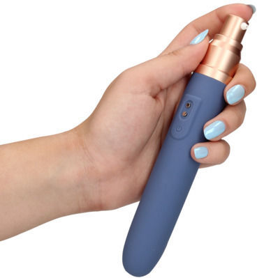 Loveline Travel Silicone Vibrator with Built-in Lubricant Dispenser