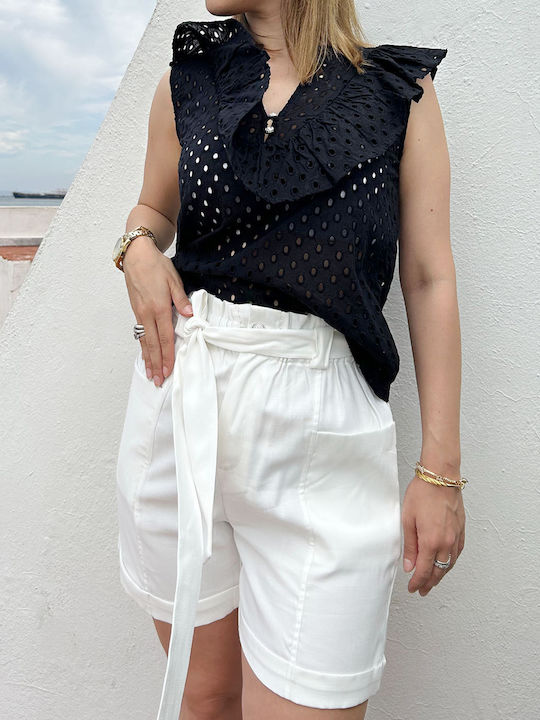 Women's Blouse Sleeveless Black