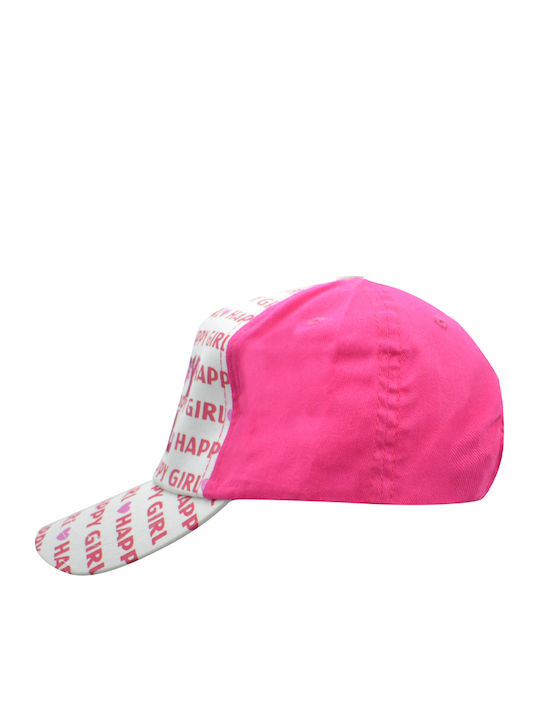 Brims and Trims Παιδικό Καπέλο Jockey Υφασμάτινο Ροζ