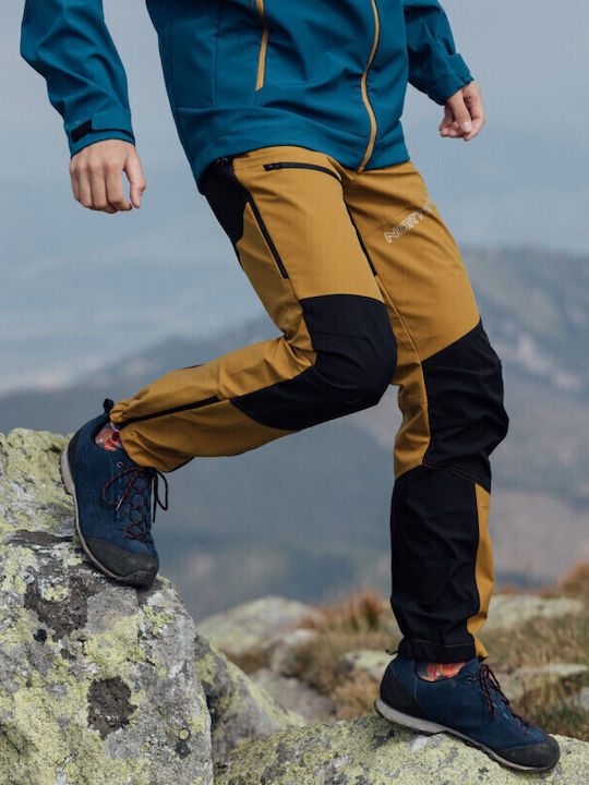 Northfinder Bărbați Lung Pantaloni de drumeție Galben