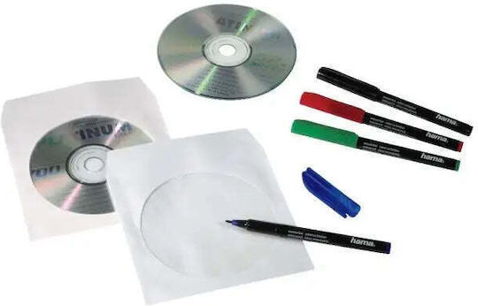 HAMA Plic Pentru 1 Disc Alb 50 Bucăți