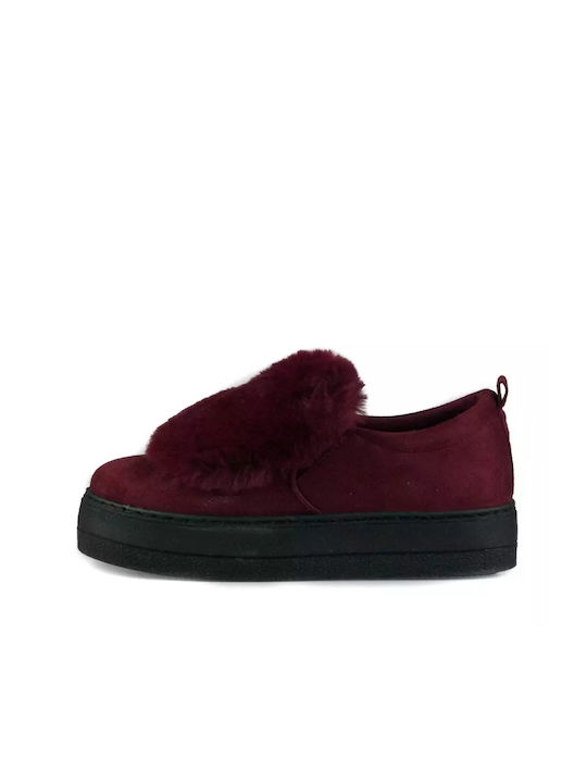 G+ Footwear Loafers Slip-On Червени
