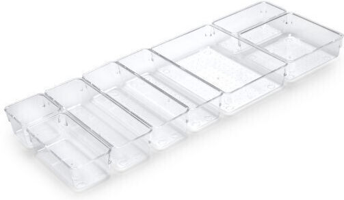Organizer Σετ 8 Τεμαχιων Emuca 8145420 Πλαστικο Διαφανο 223-8145420tra Organizer Σετ 8 Τεμαχιων Emuca 8145420 Πλαστικο Διαφανο 223-8145420tra