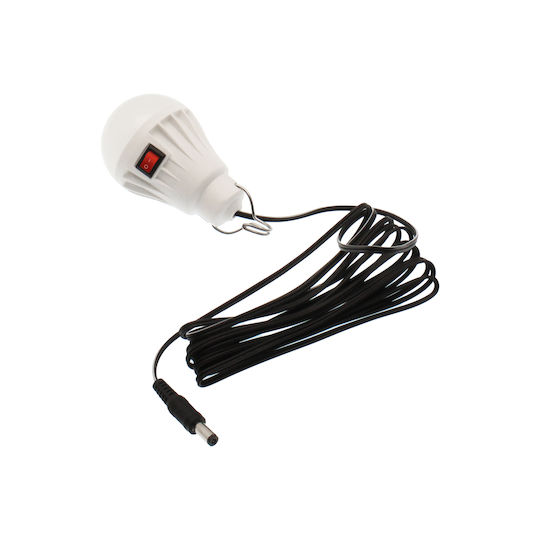 USB Fan 30.5 x 48cm 2 LED Lamps USB Charging Port Solar Panel White EP-2312