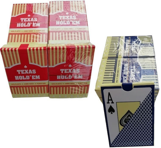 Pokeritems Texas Set Playing Cards 20pcs Plastic for Poker Blue
