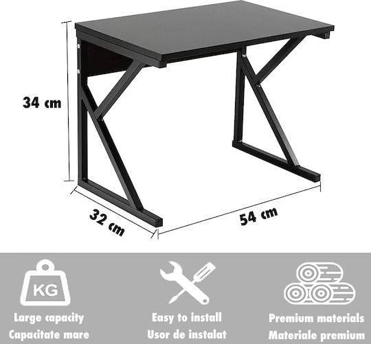 Quasar Suport Pentru Cuptor Cu Microunde Metalic 54x37x34.5cm Negru
