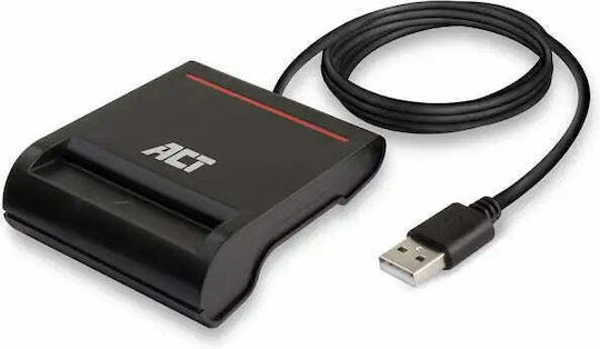 Act Ac6015 Smart Card Reader Usb 2.0 Black