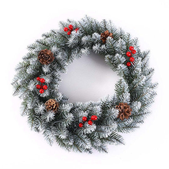 Crăciun Decorativ Coroană de flori cu Diametru 60cm.