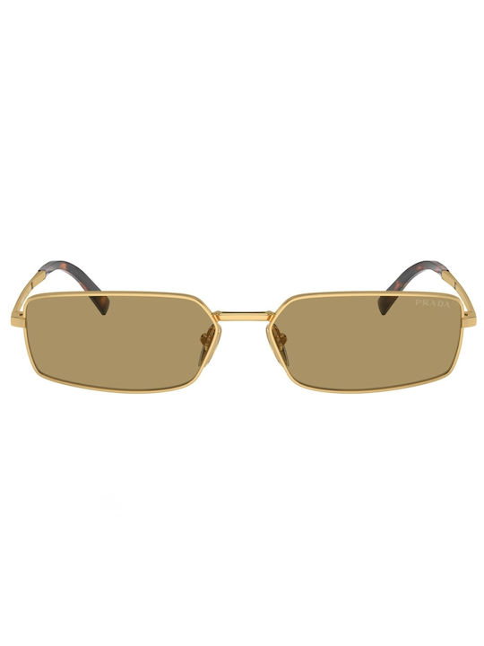 Prada Sunglasses with Gold Metal Frame and Yellow Lens PRA60S 5AK70G