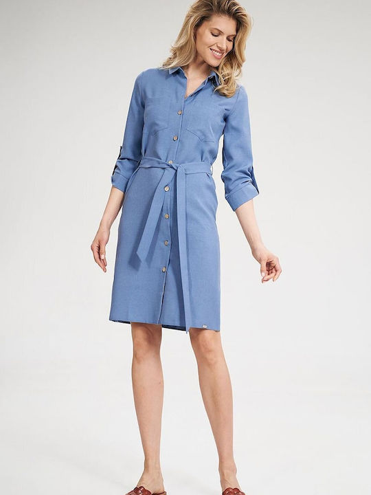 Figl Maxi Shirt Dress Dress Blue