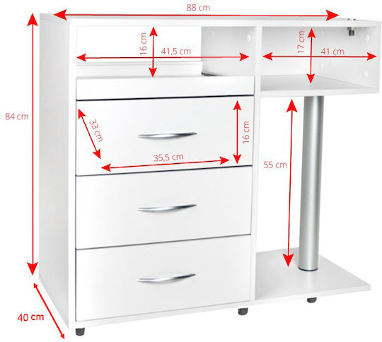 Beauty Roll Hair Salon Maintenance Cart