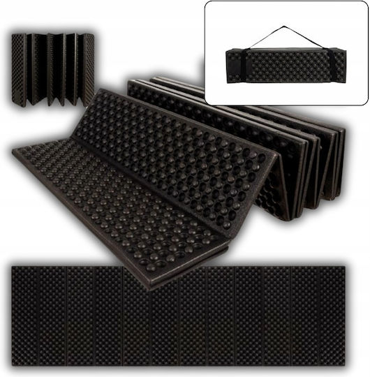 Single Substrat Camping 180x60cm Grosime 1cm în culoarea Negru