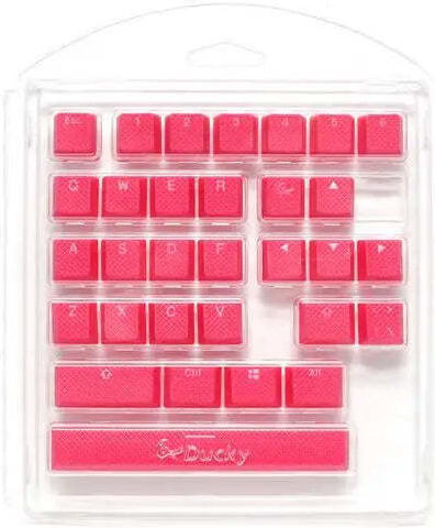 Keycaps Mechanical Keyboard Ducky Pink 31-keycap Set Rubber Backlit Double-shot Us Layout