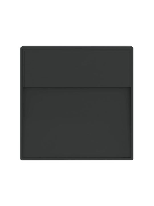 vidaXL Επιτοίχιο Εξωτερικό Φωτιστικό LED IP54 3W με Θερμό Λευκό Φως 15x15x15εκ.
