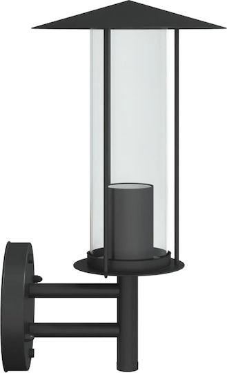 vidaXL Lumină de exterior montată pe perete E27 IP44 17.5x17.5x33εκ.