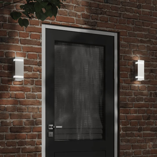 vidaXL Lumină de exterior montată pe perete GU10 IP44 9.5x7.5x24εκ.