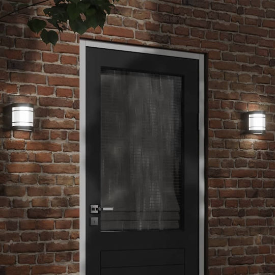 vidaXL Lumină de exterior montată pe perete E27 IP44 13.5x10.5x16.5εκ.