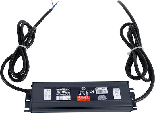 GloboStar Einstellbar Dimmbar LED-Netzteil Wasserdicht IP68 Leistung 100W mit Ausgangsspannung 24V