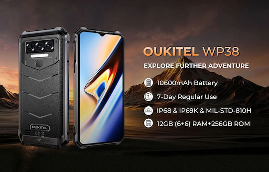 Oukitel WP38 Dual SIM (6GB/256GB) Resistant Smartphone Black