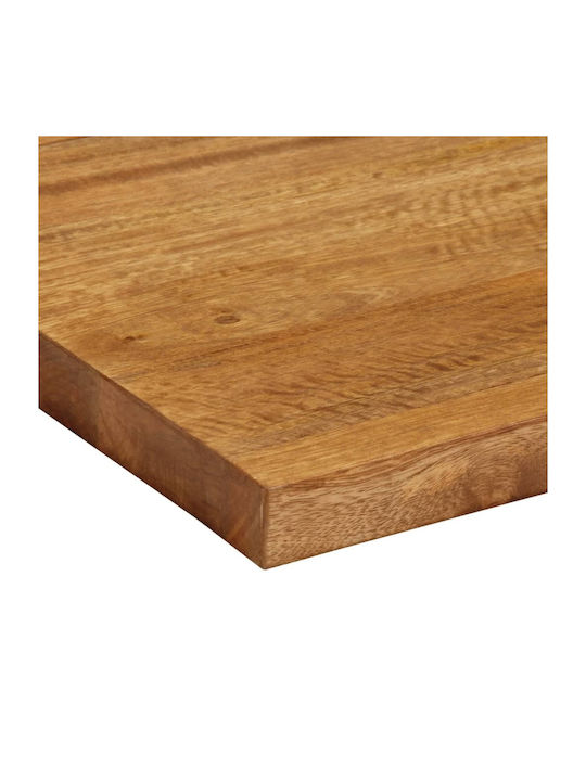 vidaXL Pătrată Suprafața mesei din Lemn Masiv în culoarea Maro 80x80x3.8cm 371675 1buc