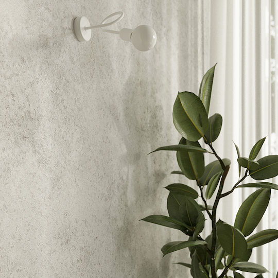 Sollux Modern Lamp Wall with Socket E27 White 20cm