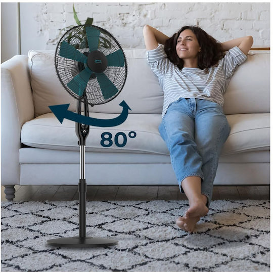 Cecotec EnergySilence 560 Max Smart Pedestal Fan 45W 40cm Diameter with Remote Control Blue