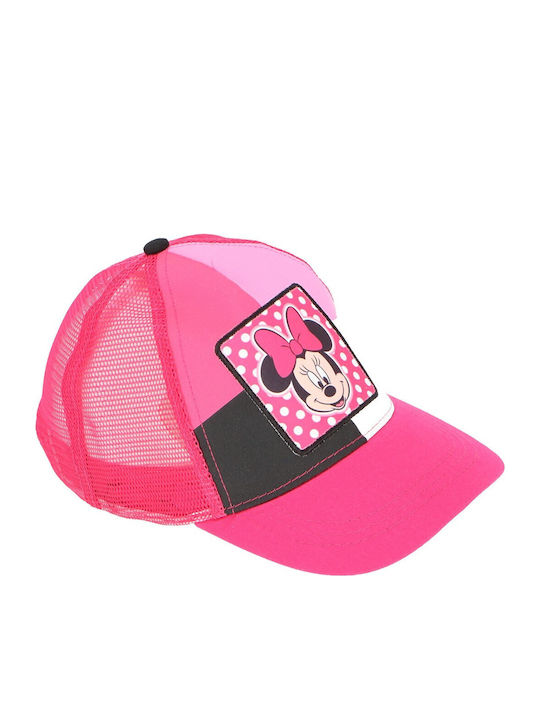 Disney Παιδικό Καπέλο Jockey Υφασμάτινο Minnie Mouse Φούξια
