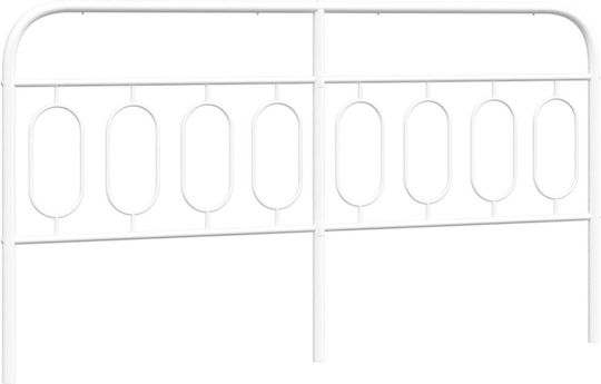 vidaXL Metallic White Bed Headboard 187x100cm