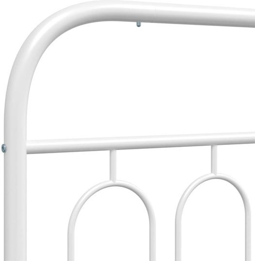 vidaXL Metallic White Bed Headboard 187x100cm