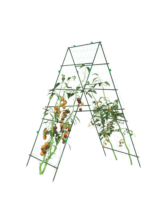 Garden Climbing Plants Metallic Trellis Green 10x10cm 3pcs