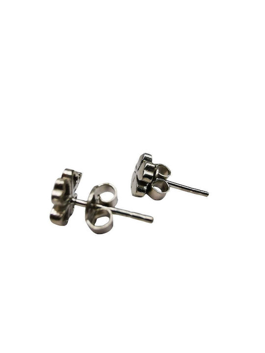 925 Silver Clover Earrings Tail